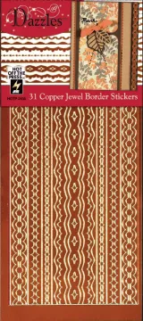 31 Copper Jewel Border Dazzles™ Stickers