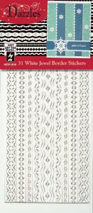 31 White Jewel Border Dazzles