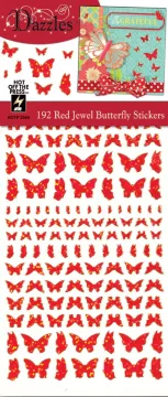 Red Jewel Butterflies Dazzles
