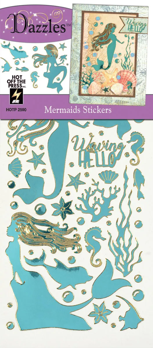 Mermaids Dazzlesâ¢ Stickers