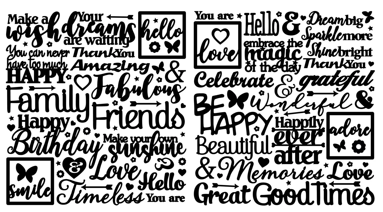 Gold Words Dazzlesâ¢ Stickers