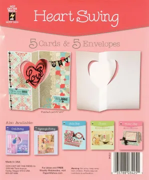 Heart Swing Die-Cut Cards