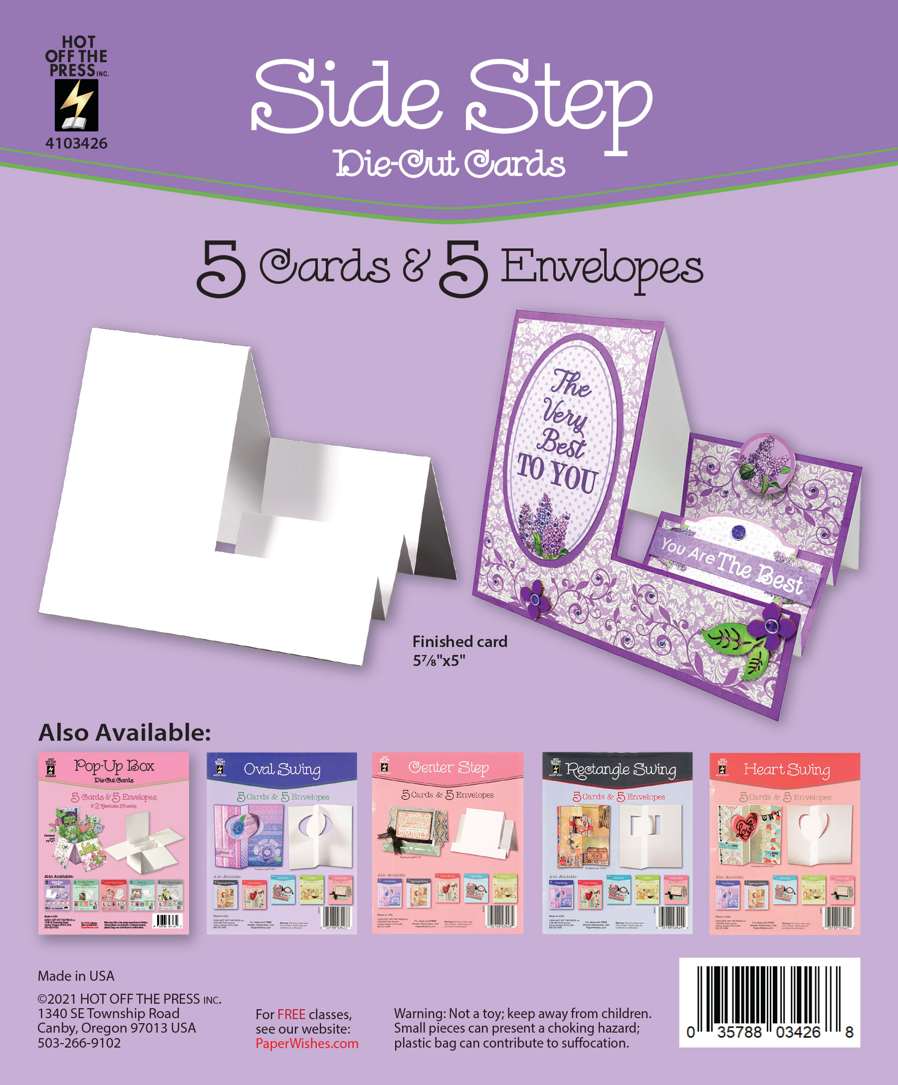 Side Step Die-Cut Cards