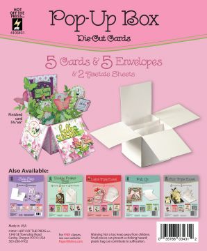 Pop Up Box Die-Cut Card 5 pack