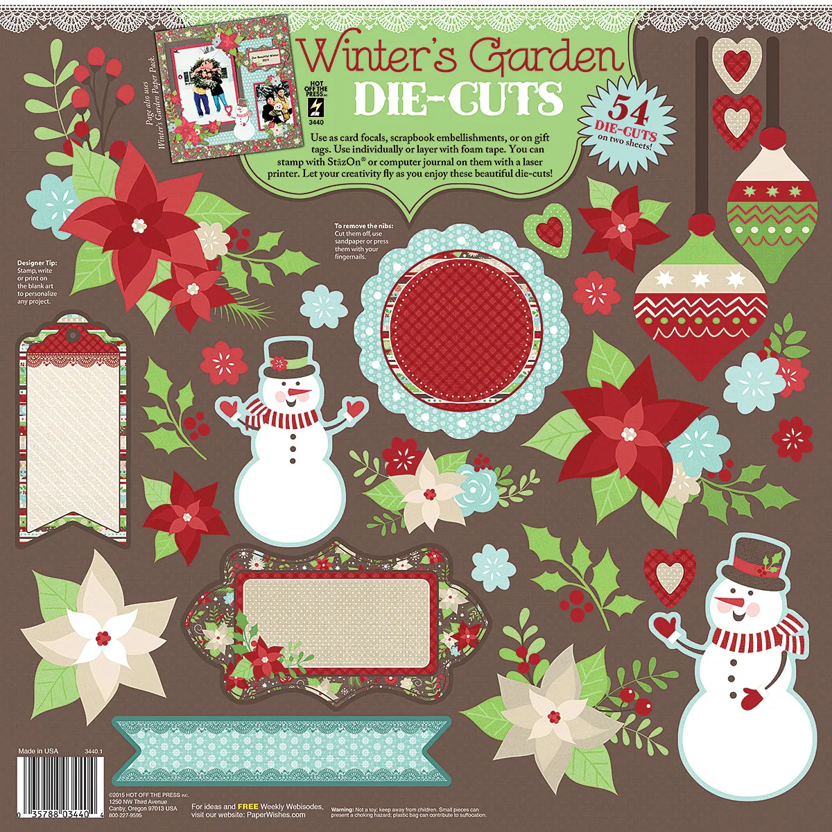 Winters Garden 12x12 Die Cuts