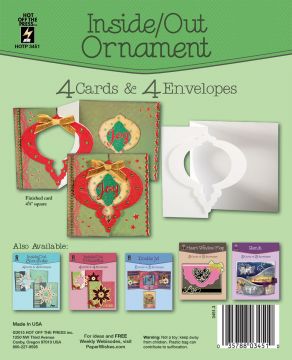 Inside Out Ornaments Card 4pk