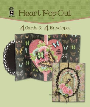 Heart Pop-Out Die-Cut Cards (4-Pack)