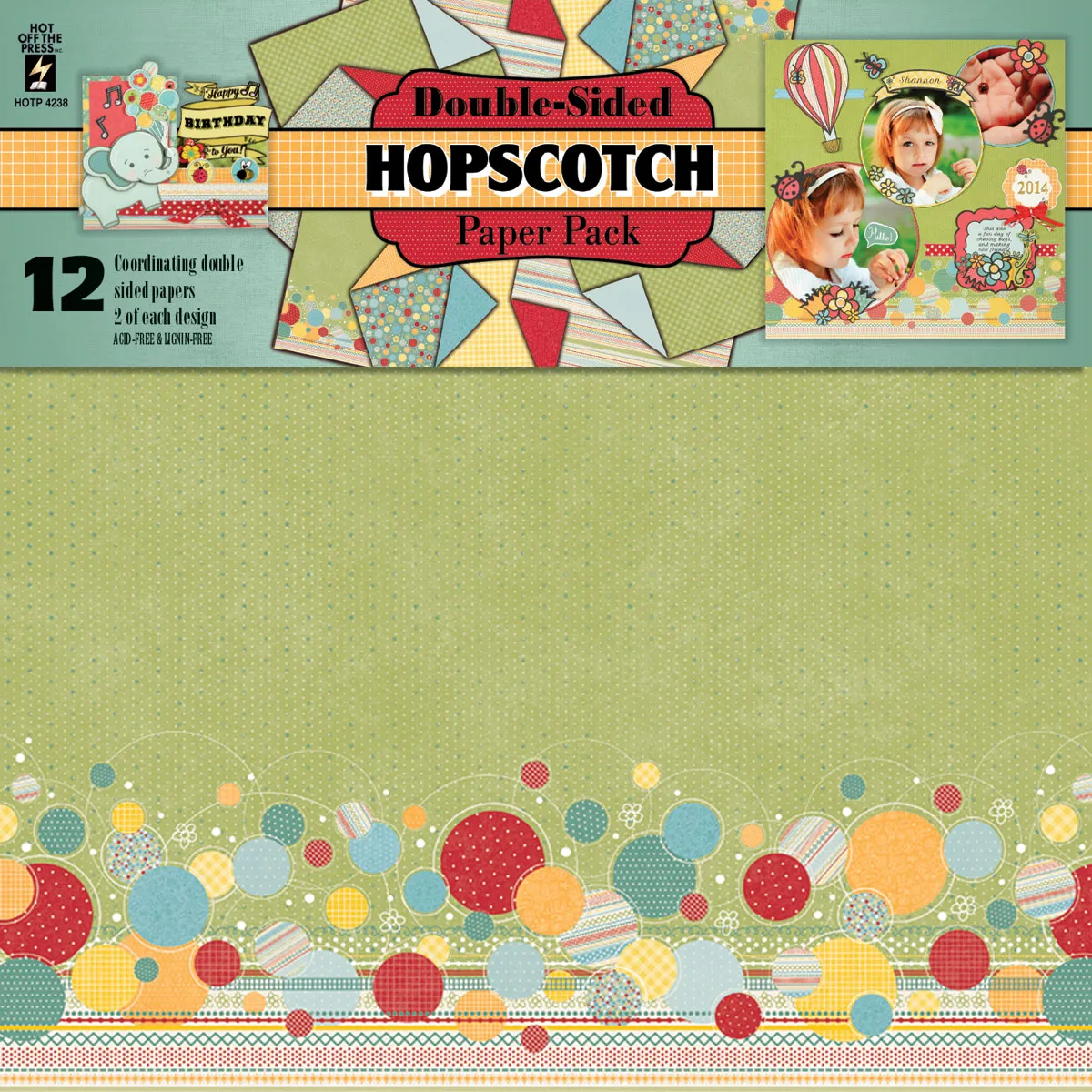 Hopscotch Scrapbooking Paper  12