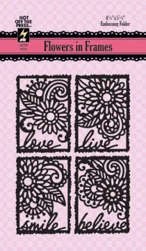 Flowers in Frames Embossing Folder
