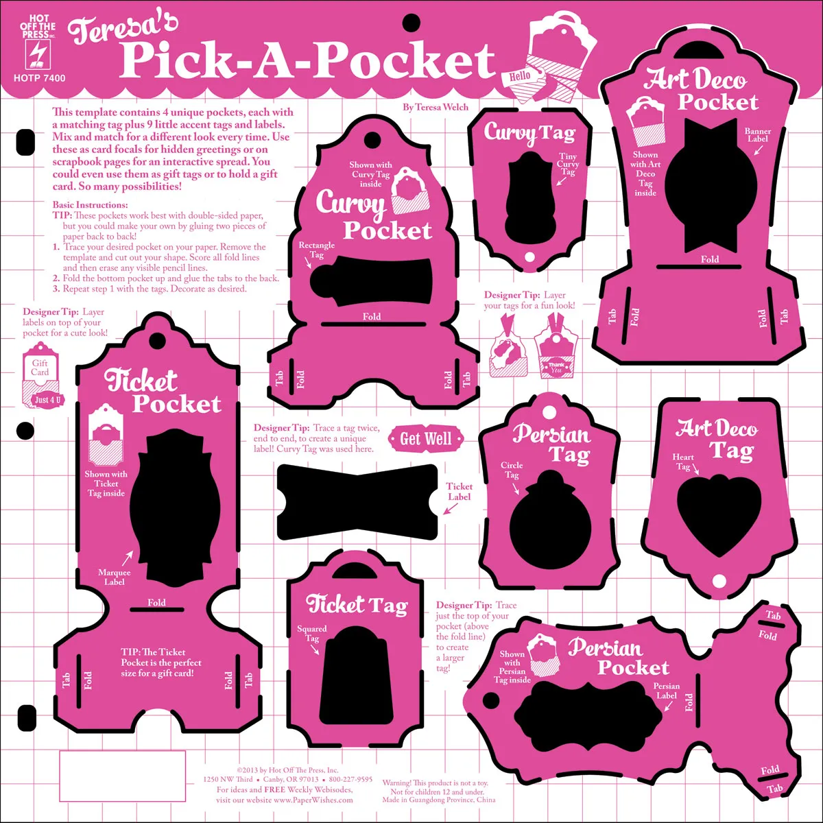 Teresa's Pick A Pocket Template