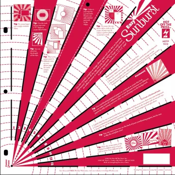 Easy Sunburst 12x12 Template