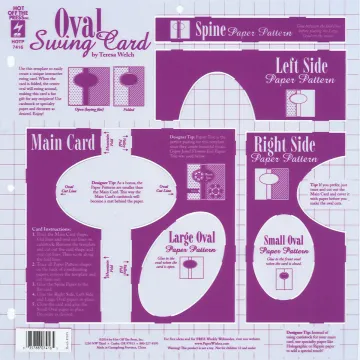 Oval Swing Card Template