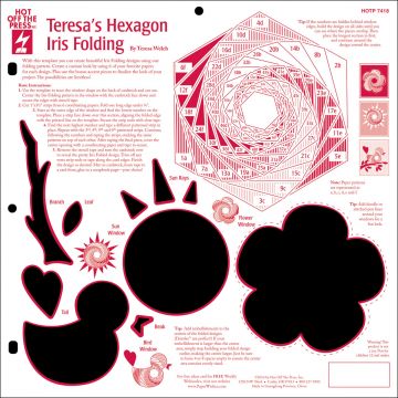 Teresa's Hexagon Iris Folding Template