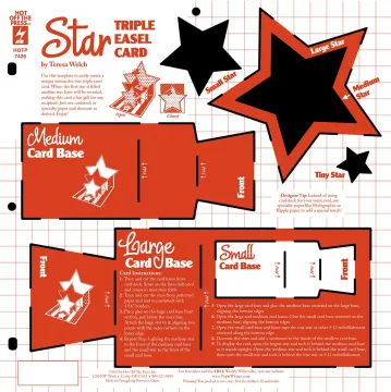 Star Triple Easel Template