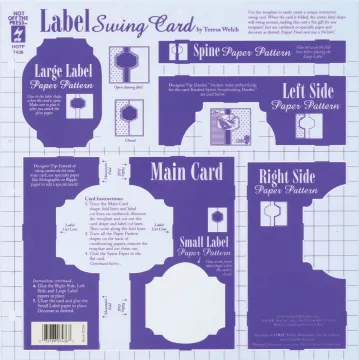 Label Swing Card Template