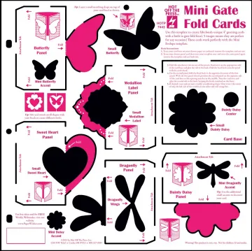 Mini Gate Fold Card Template