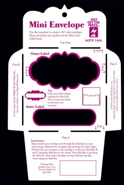 Mini Envelope Template