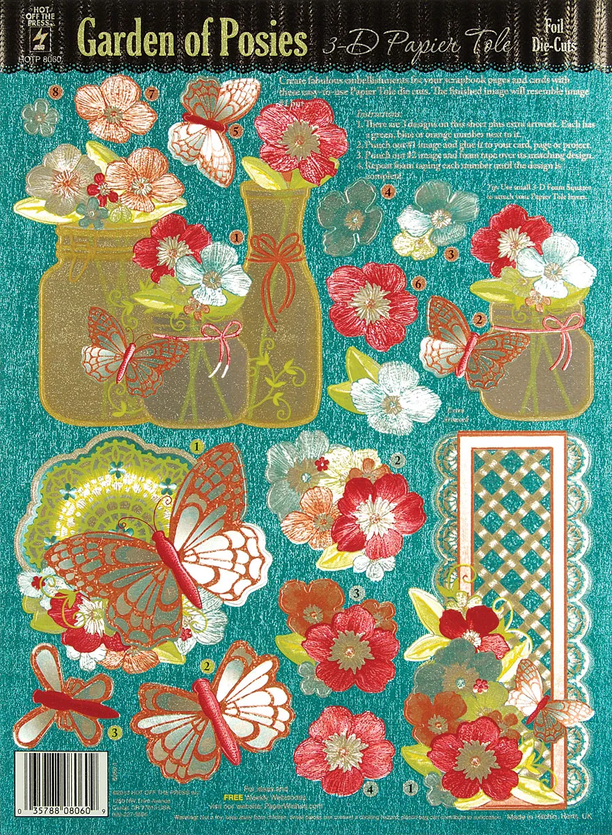 Garden of Posies Foil Papier Tole