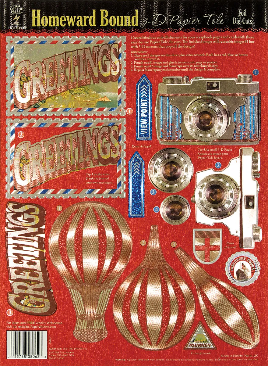 Homeward Bound Foil Papier Tole