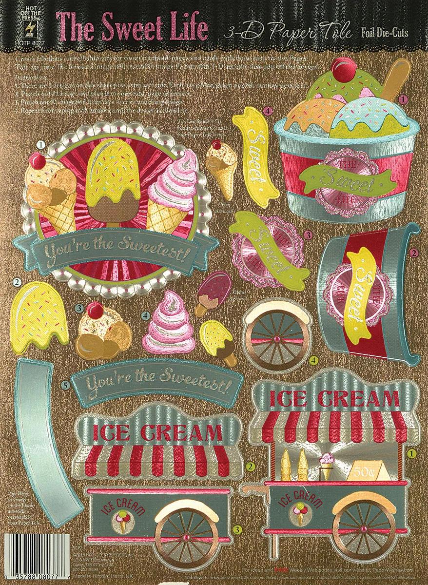 Sweet Life Foil Paper Tole