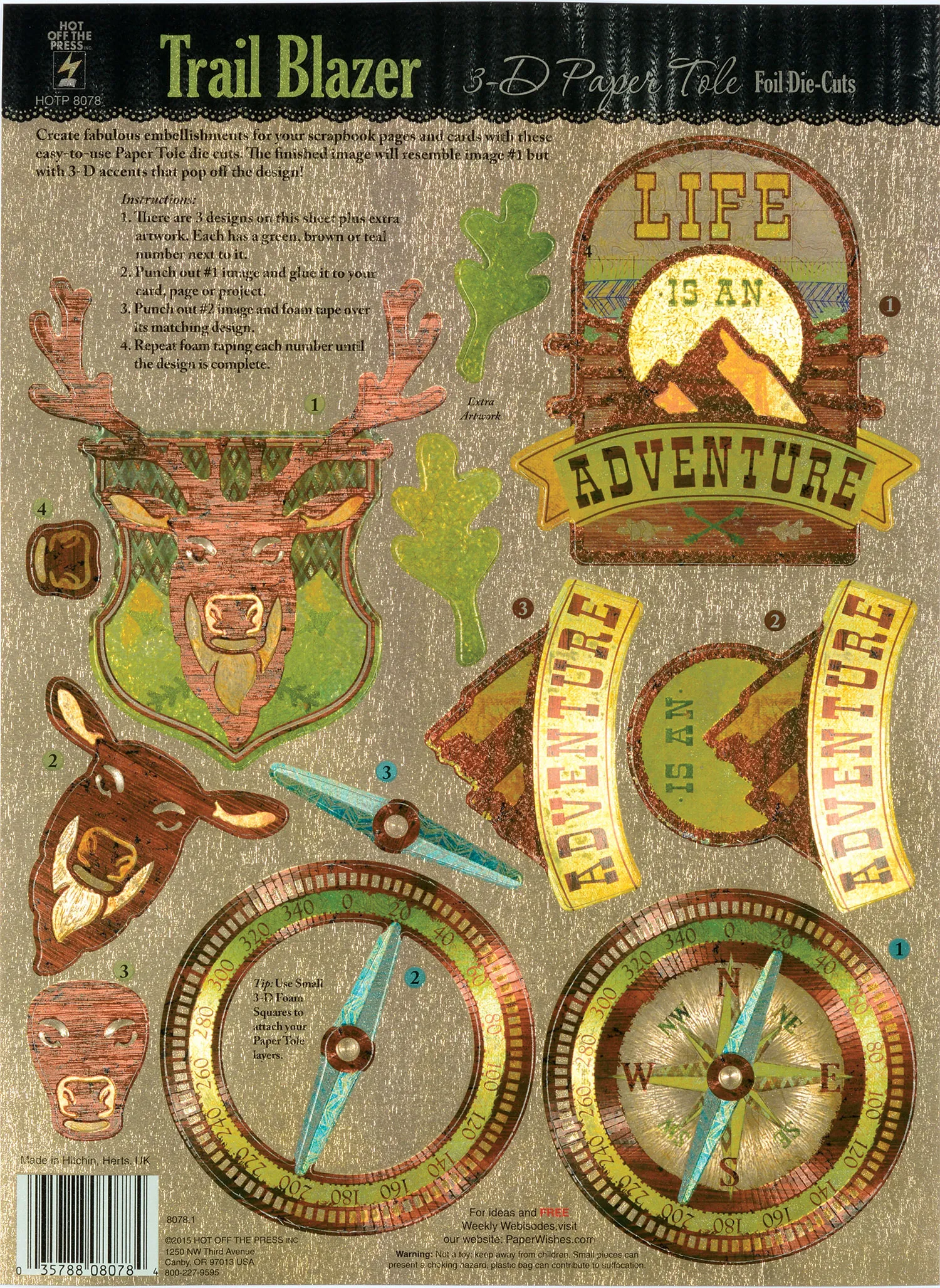 Trail Blazer Foil Paper Tole