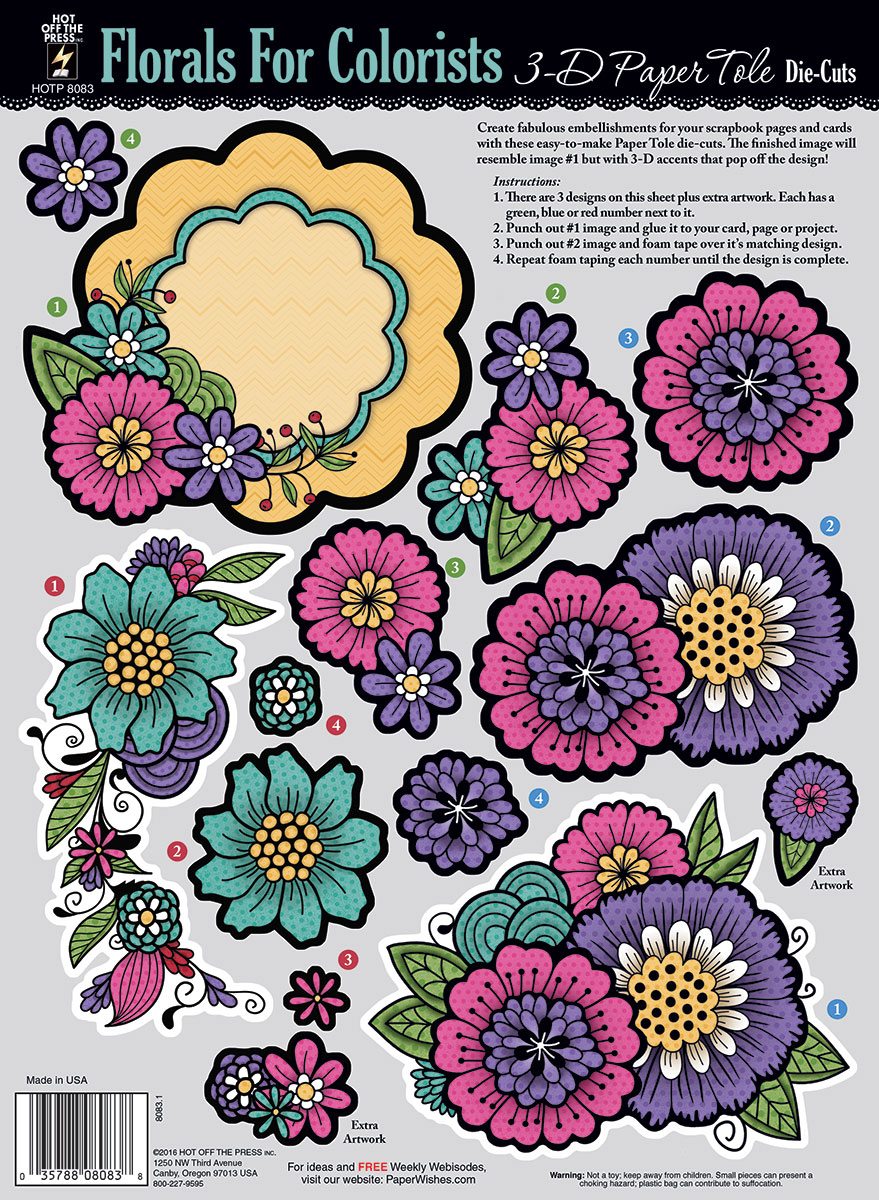 Florals for Colorists Paper Tole