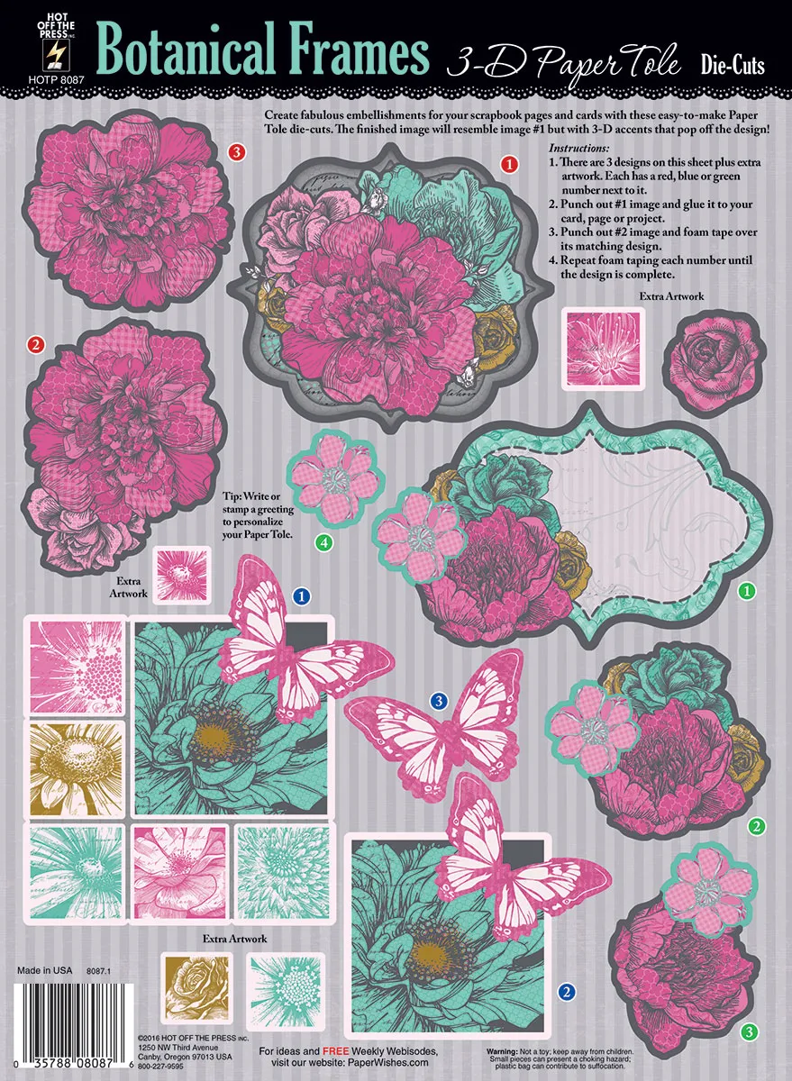 Botanical Frames Paper Tole