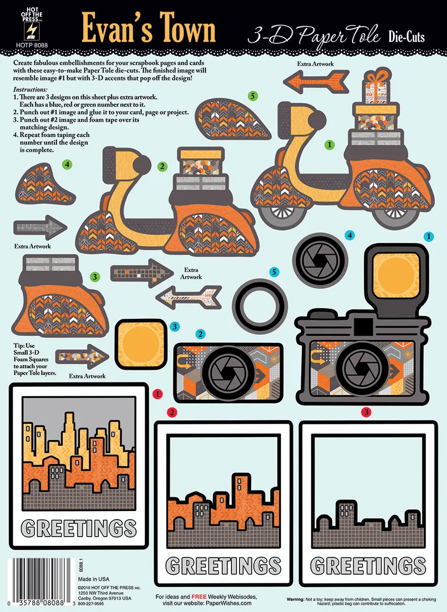 Evans Town Paper Tole