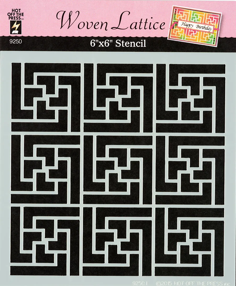 Woven Lattice 6x6 Stencil