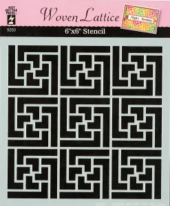 Woven Lattice 6x6 Stencil