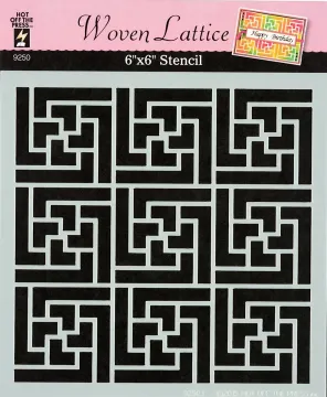 Woven Lattice 6x6 Stencil
