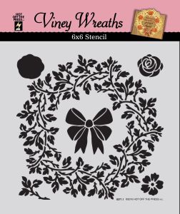 Viney Wreath Stencil