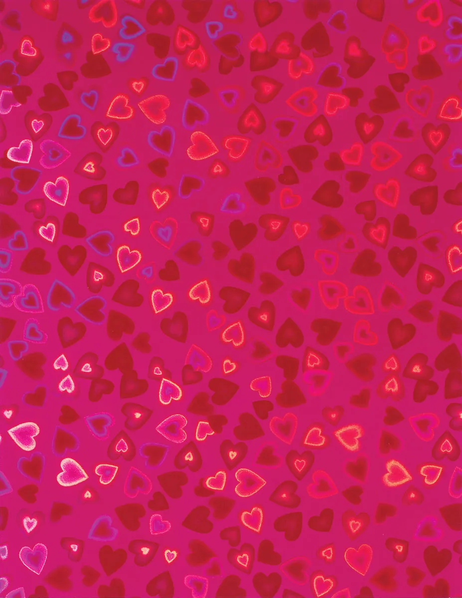 Sheet Heart Pink Holographic
