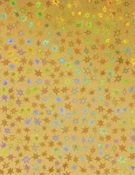 Stars Gold Holographic, 8.5x11