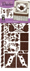 Corner Dazzlesâ¢ Stickers Brown - 3 pack
