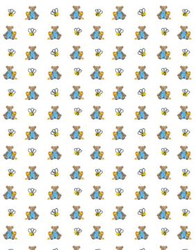 Bear And Bees 8.5"x11" Sheet
