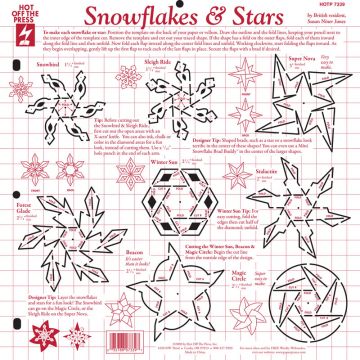 Snowflakes & Stars Template