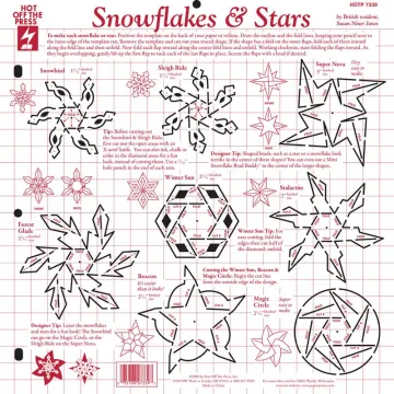 Snowflakes And Stars Template 12x12