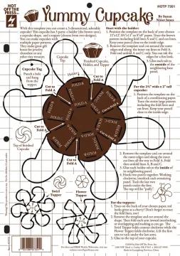 Yummy Cupcake 8.5x12 Template