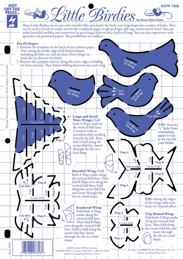 Little Birdies Template