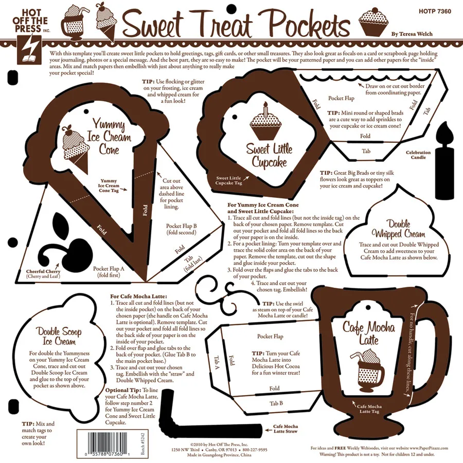 Sweet Treat Pockets Template