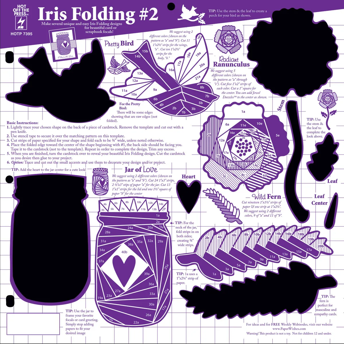 Iris Folding #2 Template