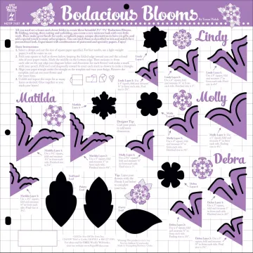 Bodacious Blooms Template 12X12
