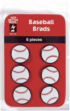 Baseball Brads 6pk