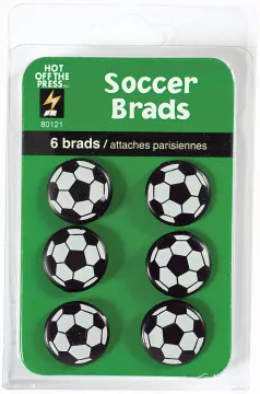 Soccer Brads 6pk