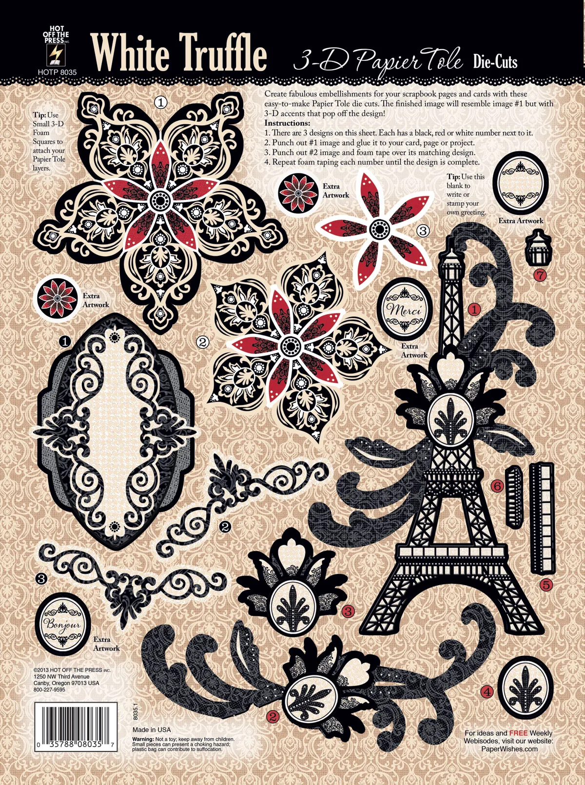 White Truffle Papier Tole