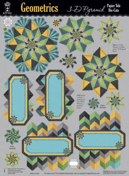 Geometric Pyramid Papier Tole