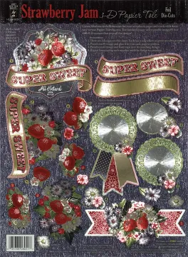 Strawberry Jam Foil Papier Tole