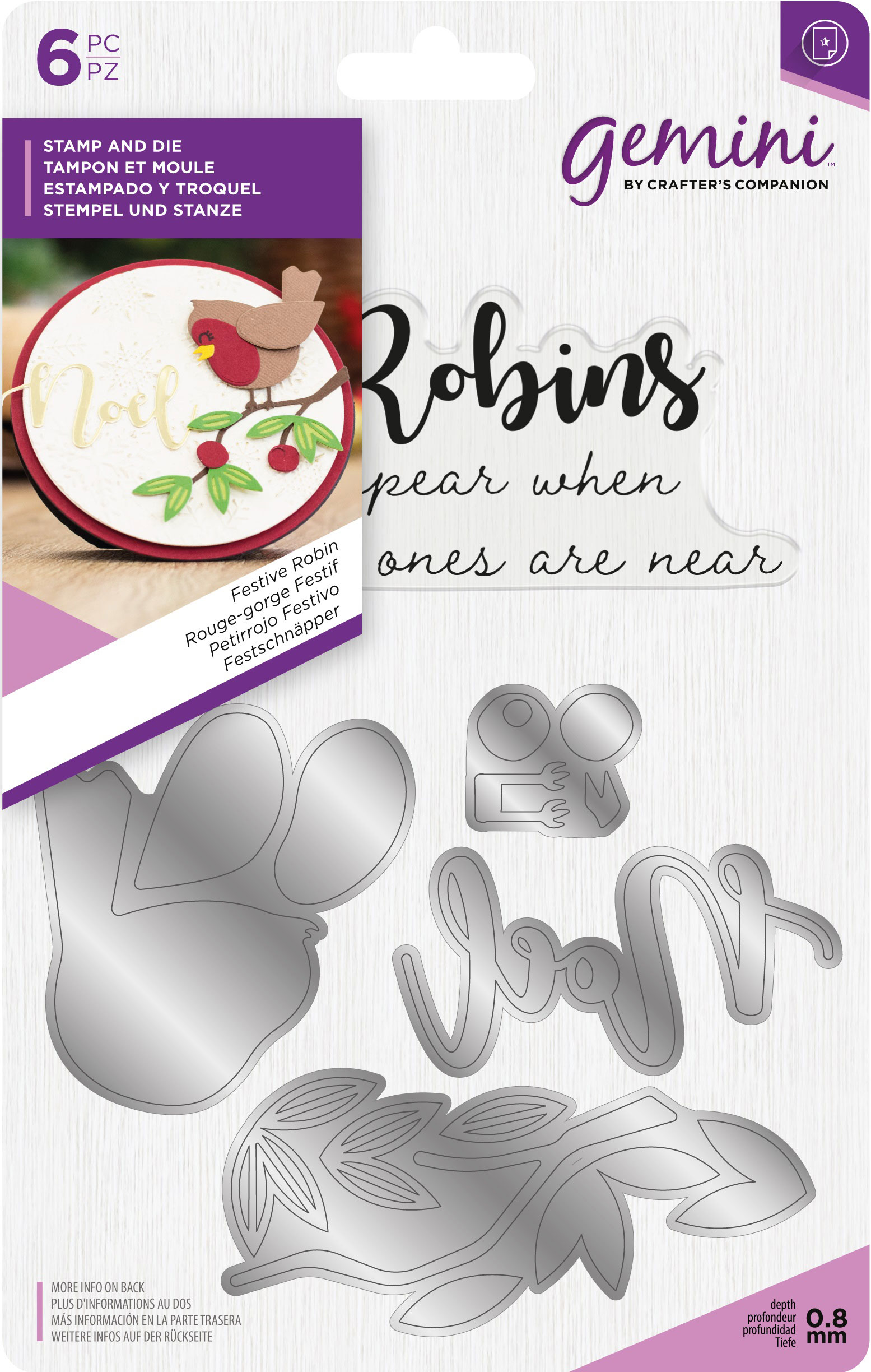 Build A Character Xmas Dies- Festive Robin