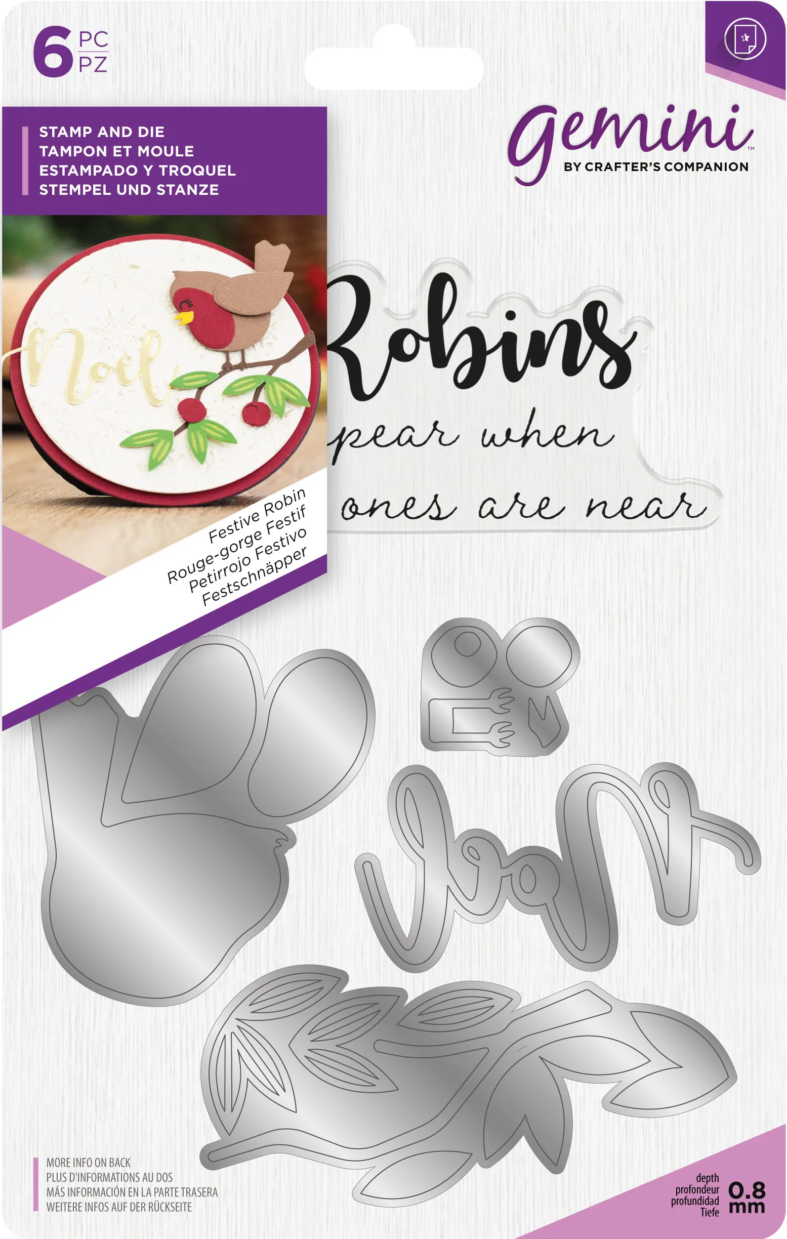 Build A Character Xmas Dies- Festive Robin